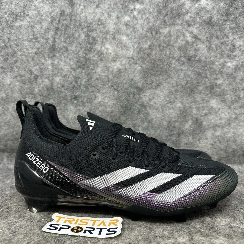 Adidas Adizero Electric + Football Cleats Mens Size 13 Black White IE3285